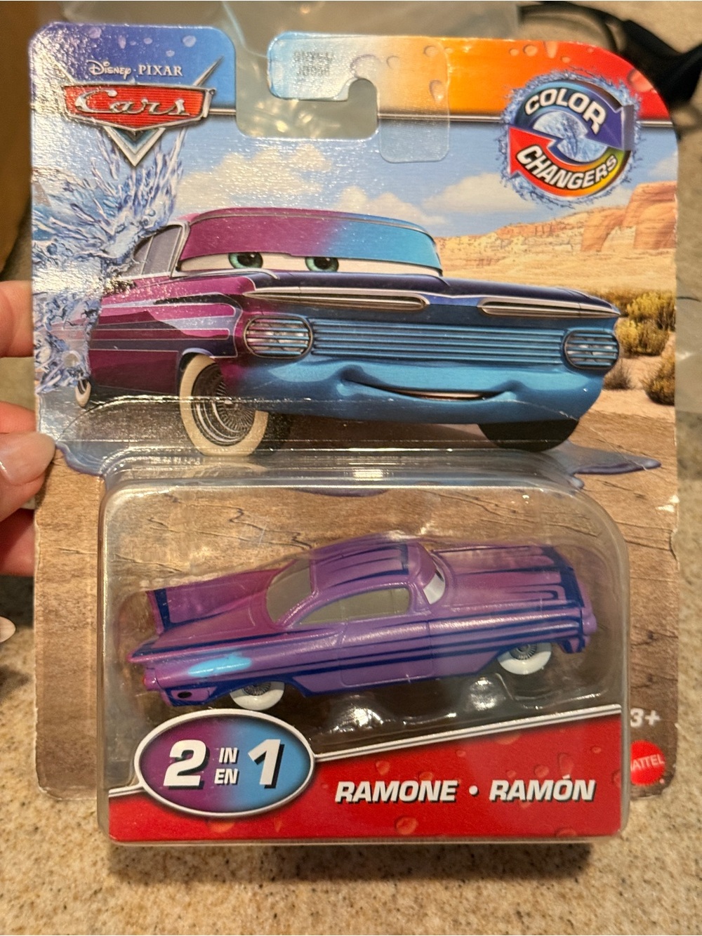 Disney Pixar Cars Ramone Color Changer Toy — Purple/Blue